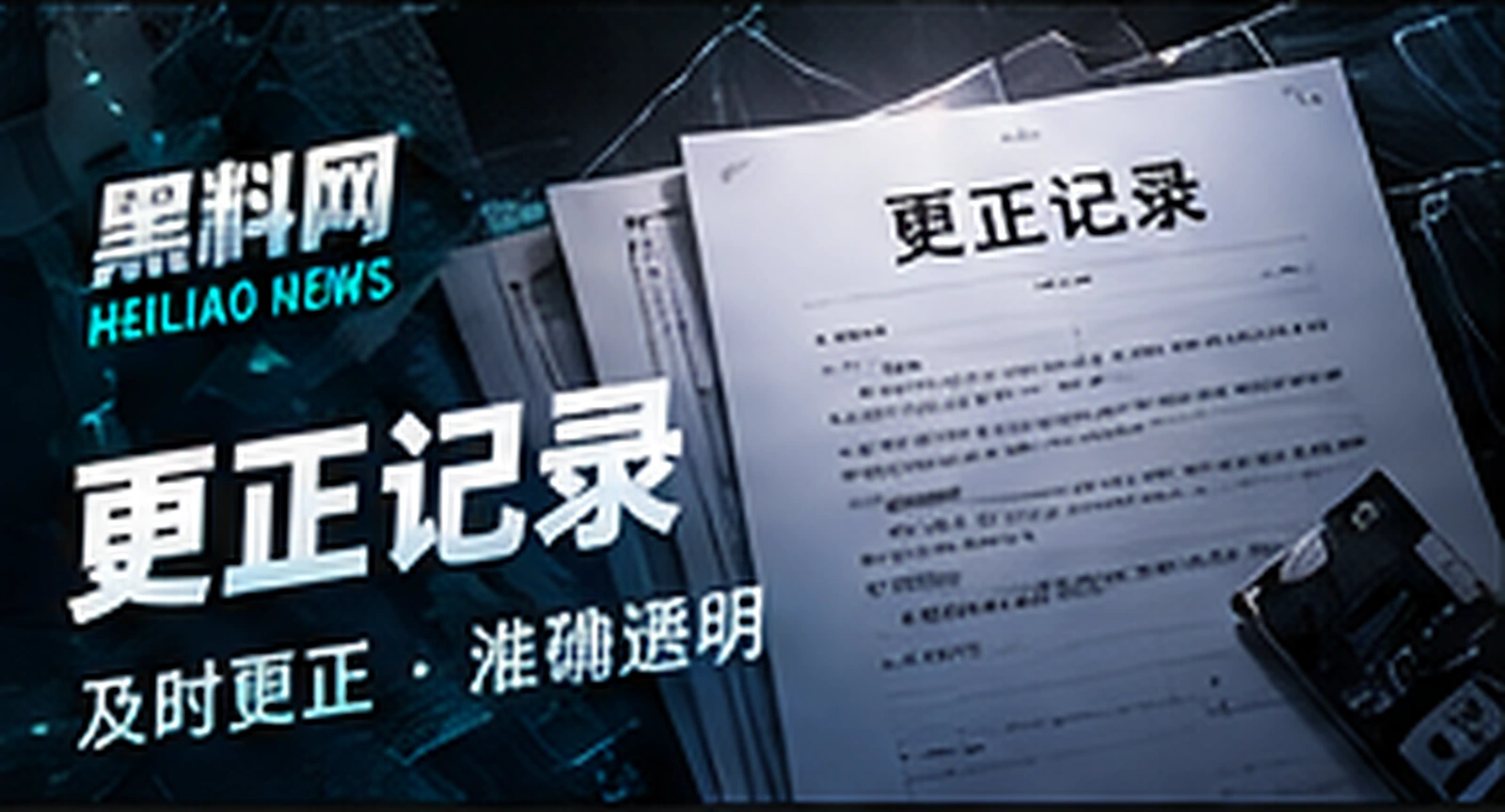 corrections 栏目概念配图